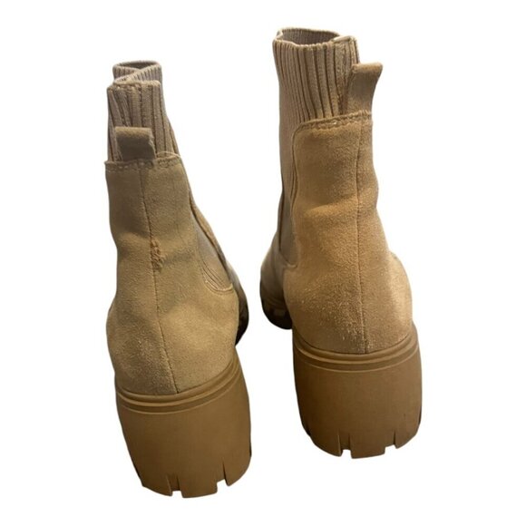 Steve Madden Halona Natural Tan Leather Ankle Boots Size 11 - Picture 3 of 5